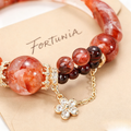 Fortunia Sacred Fire Cloud Red Phantom Talisman Bracelet | Master Blessed Fire-Element Aura Purification, Boost Positivity, Charm & Stable Wealth For Women