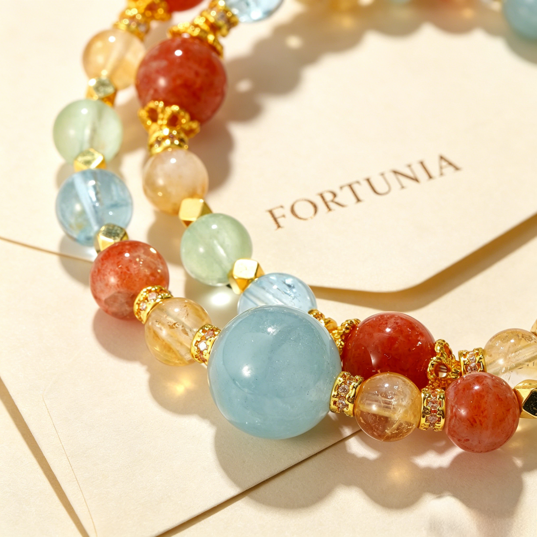 Fortunia Dunhuang Spirit Talisman Bracelet | Personalized Aura Aligner——Personalized crystal bracelet,  five element crystal, custom name energy bracelet, anti gossip charm, fortune alignment jewelry, healing spiritual talisman, july luck gift
