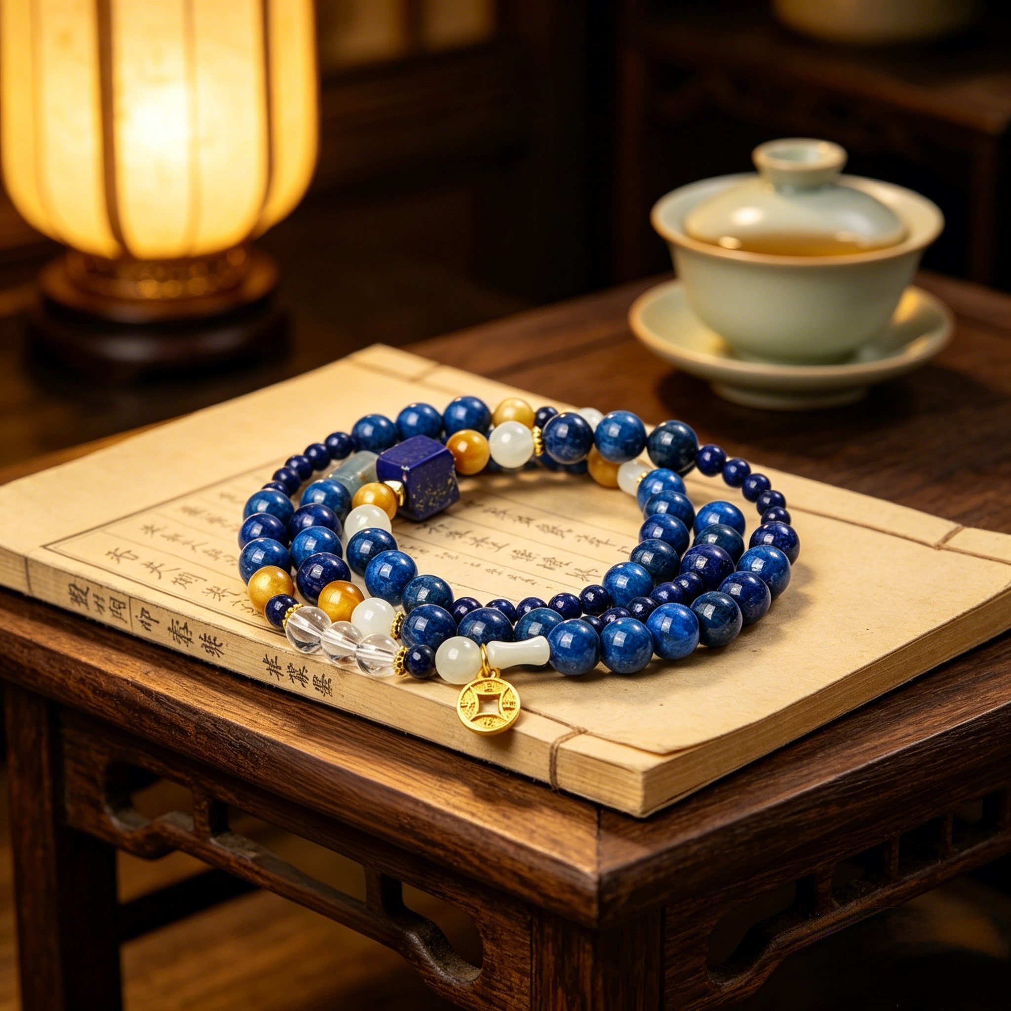 Custom Dunhuang Aura Aligner Hetian Jade Citrine Spiritual Talisman Bracelet Unisex Name Calibrated