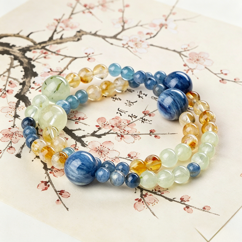 Fortunia Custom Dunhuang Spirit Talisman Bracelet Personalized Name Birthday Calibrated July Aura Activator Five Element Natural Crystal Protection Bracelet For Wealth Career Emotional Healing Anti Gossip Negative Energy Shield